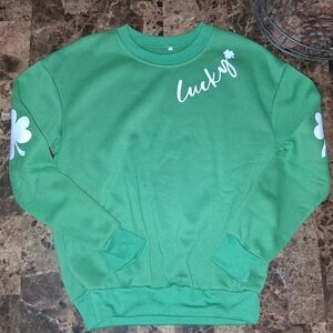 Lucky Brand Women's Green Clover Sweatshirt